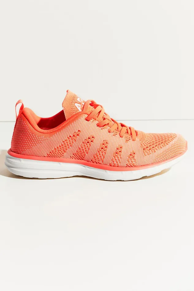 Women Athletic Shoes Free People APL Techloom Pro Trainer Neon Melon White