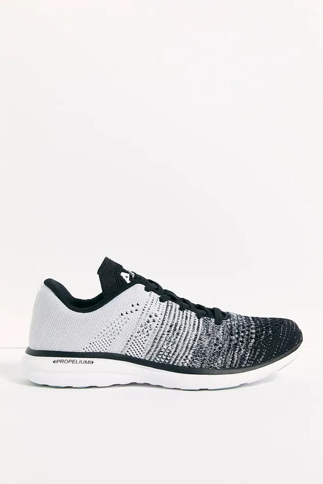 Women Athletic Shoes Free People Techloom Pro Ombre Trainers Black Heather Grey White
