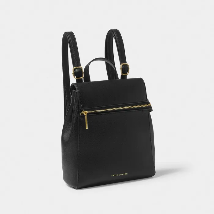 Women Backpacks Katie Loxton Aimee Black Backpack 8211 Vegan Leather Backpack