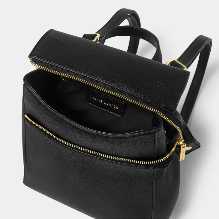 Women Backpacks Katie Loxton Aimee Black Backpack 8211 Vegan Leather Backpack