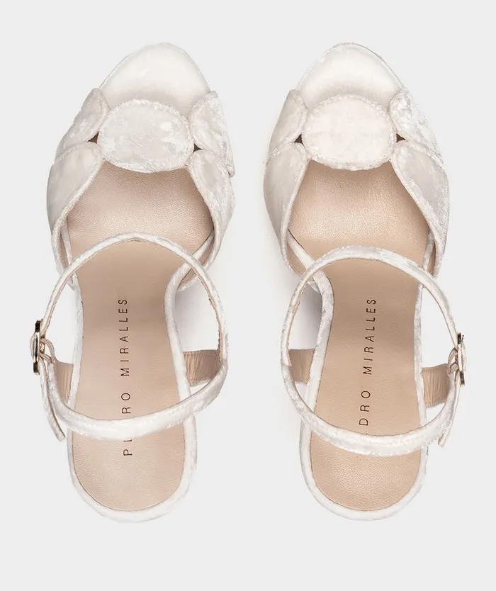 Women Bali White 8211 Heeled Sandals Pedro Miralles