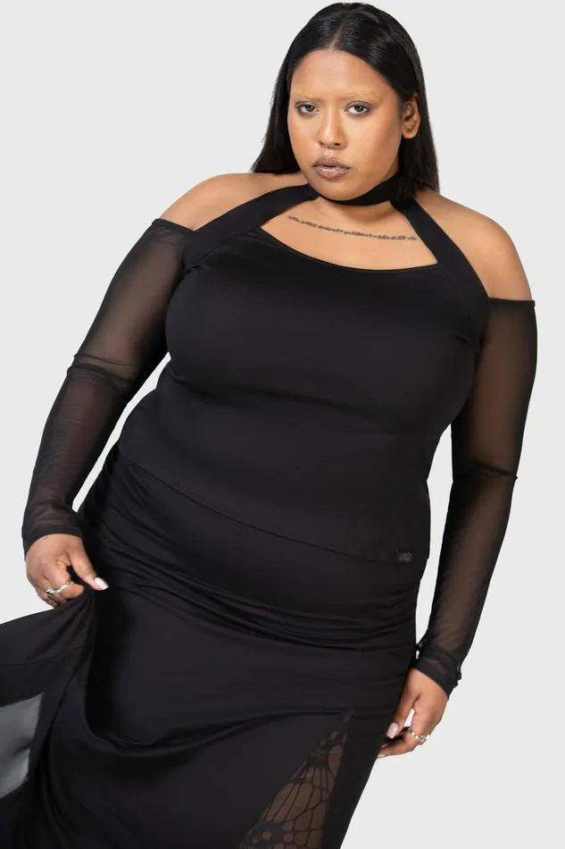Women Basics Killstar Only Consolation Long Sleeve Top