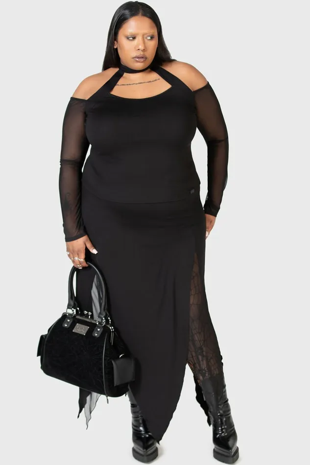 Women Basics Killstar Only Consolation Long Sleeve Top