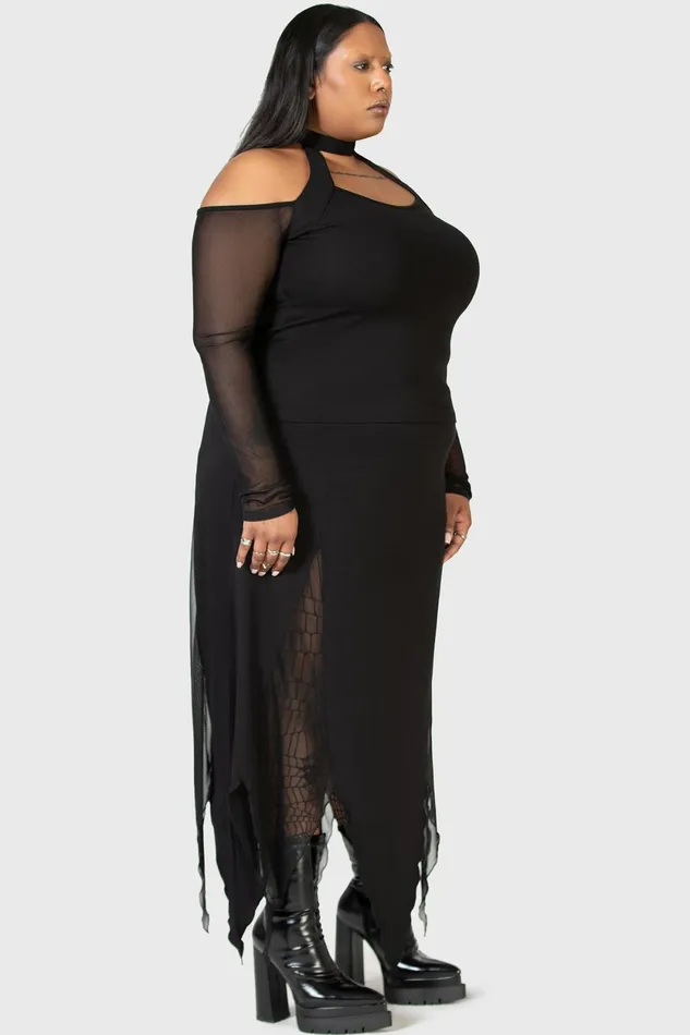 Women Basics Killstar Only Consolation Long Sleeve Top