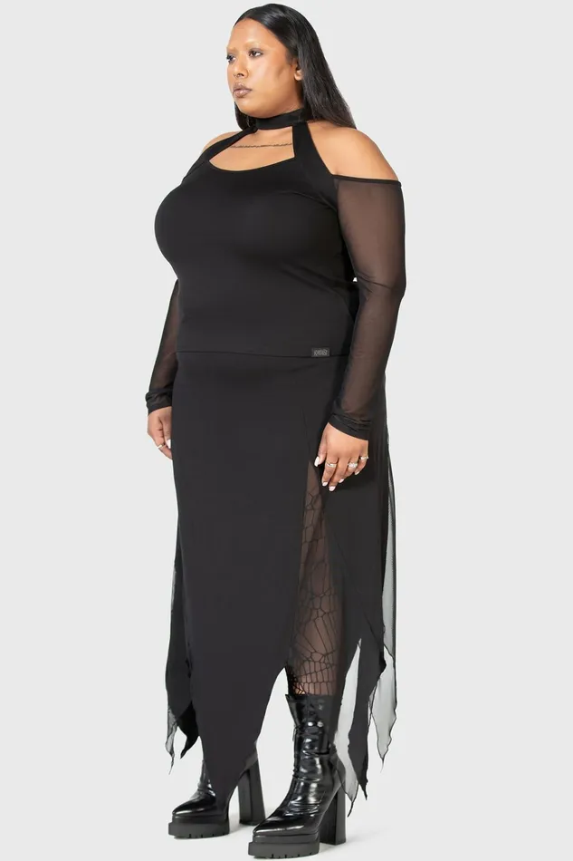 Women Basics Killstar Only Consolation Long Sleeve Top