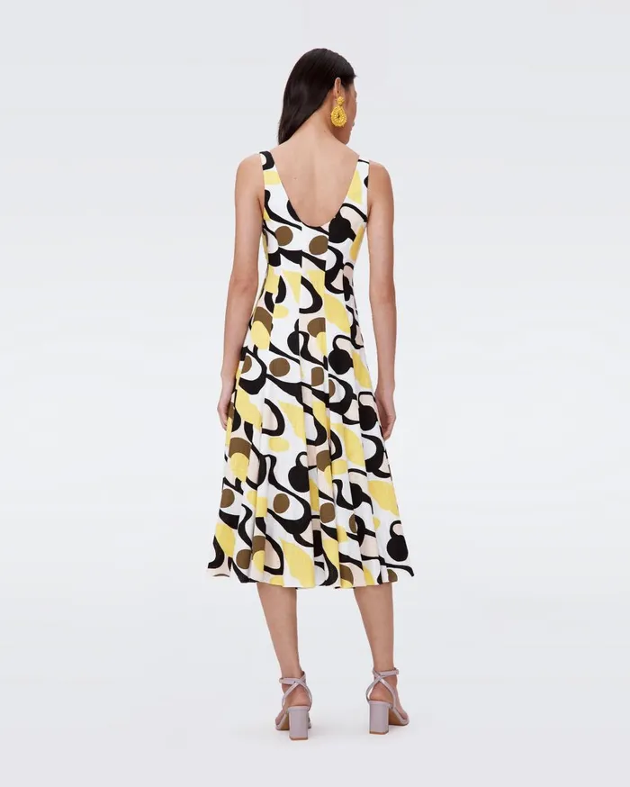 Women Beth Dress Mirage Yellow DVF Dresses