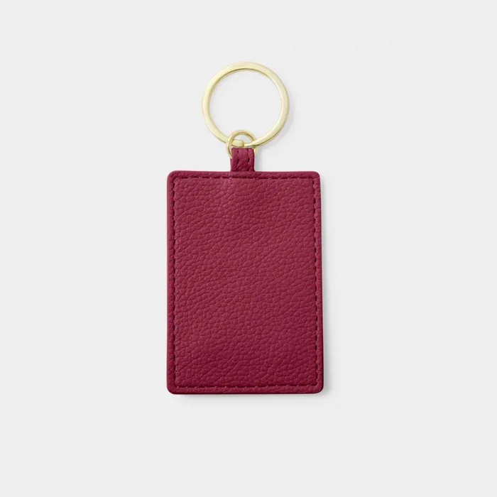 Women Birthstone Collection Katie Loxton January Birthstone Keyring In Deep Red