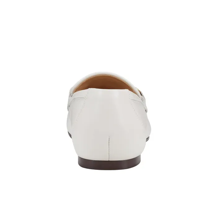 Women Bleek Loafer Ivory Leather Marc Fisher Loafers and Flats