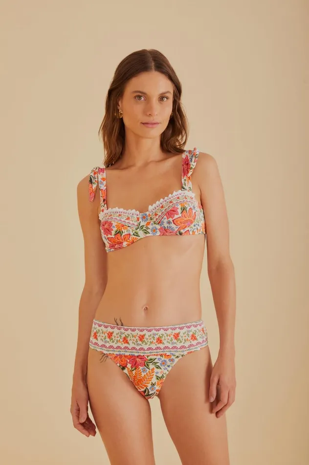 Women Bloom Garden Underwire Bikini Top Bloom Garden Offwhite FARM Rio Bikinis Women Bloom Garden Underwire Bikini Top Bloom Garden Offwhite FARM Rio Bikinis