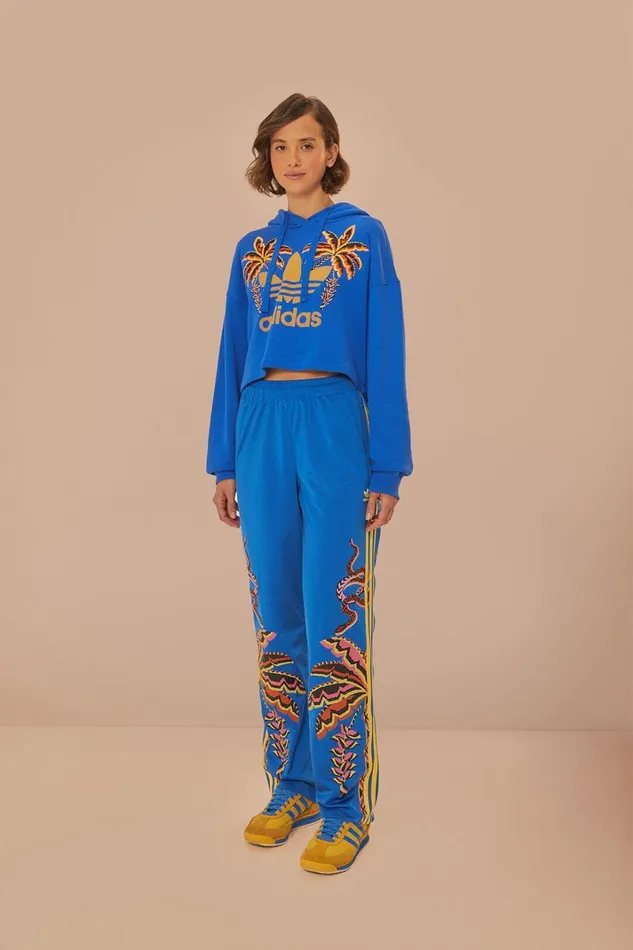 Women Blue Adidas Farm Rio Sweatpants Blue FARM Rio Pants