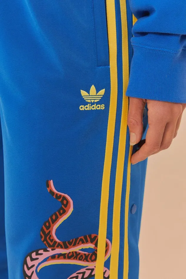 Women Blue Adidas Farm Rio Sweatpants Blue FARM Rio Pants