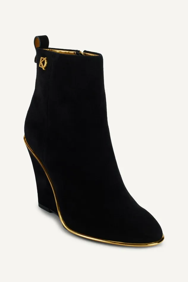 Women Boots And Booties Donna Karan DONNA WEDGE BOOTIE Black