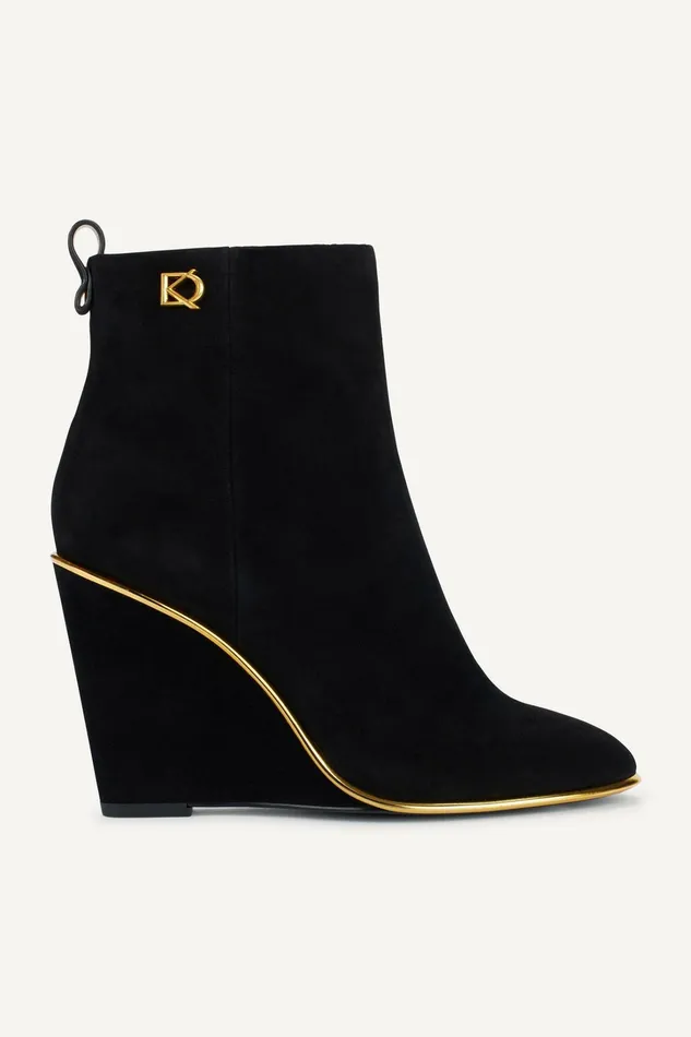 Women Boots And Booties Donna Karan DONNA WEDGE BOOTIE Black