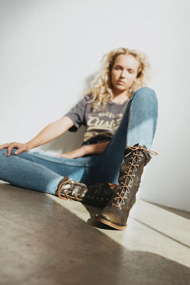 Women Boots Free People We The Free Canyon Lace Up Boots Deep Khaki