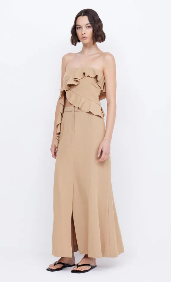 Women Bottoms Bec Bridge COASTLINER MAXI SKIRT Tan