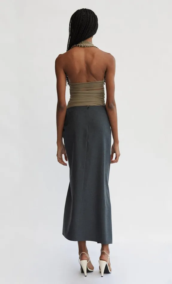 Women Bottoms Bec Bridge CRAWFORD TWIST SKIRT Charcoal