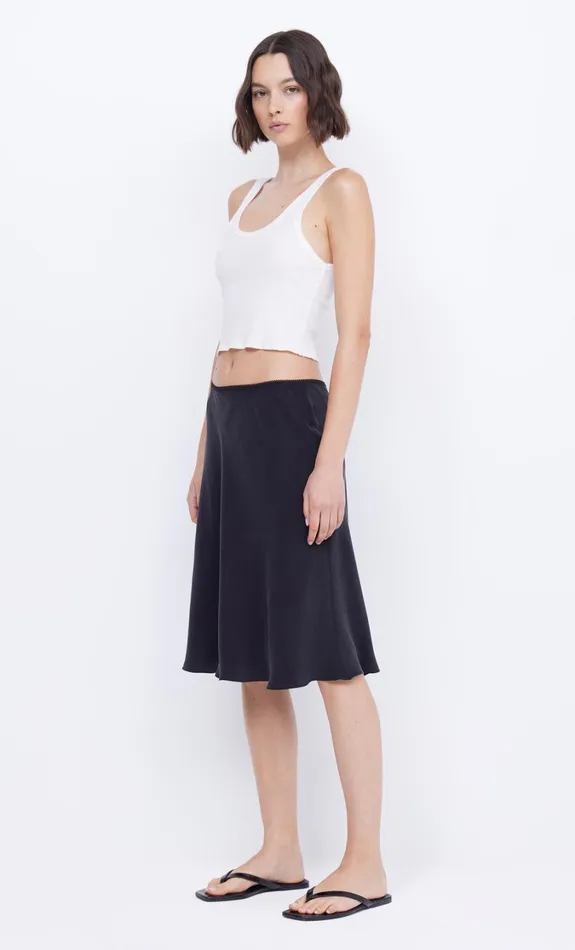 Women Bottoms Bec Bridge PIPER BIAS MIDI SKIRT Black