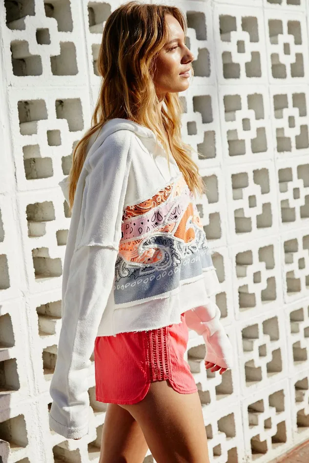 Women Bottoms Free People Solid Run Wild Shorts Vivid Coral