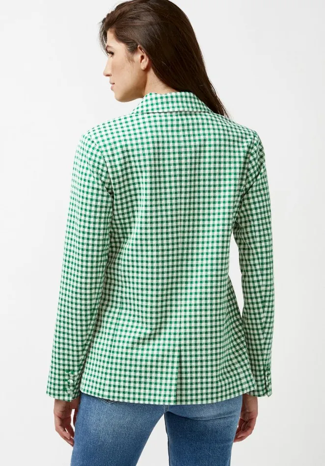 Women Boxy Bryce Blazer Verdant Green Buffalo David Bitton Jackets