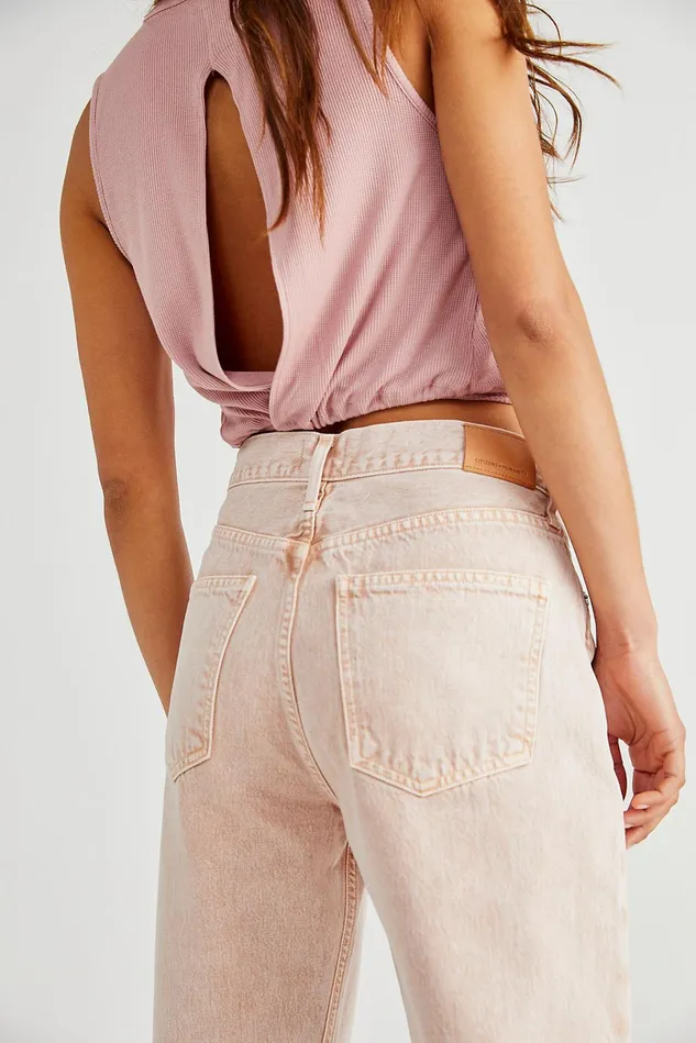 Women Boyfriend Jeans Free People Citizens Of Humanity Marlee Relaxed Taper Jeans Cactus Bloom