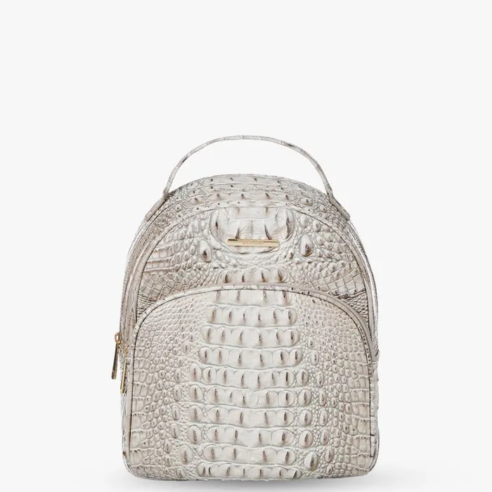 Women Brahmin Backpacks Chelcy Fairest Grey Melbourne