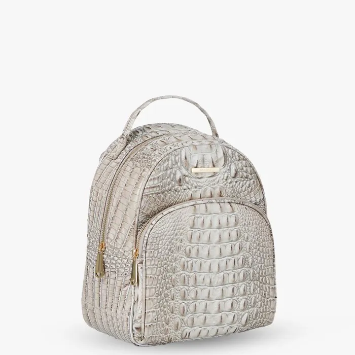 Women Brahmin Backpacks Chelcy Fairest Grey Melbourne