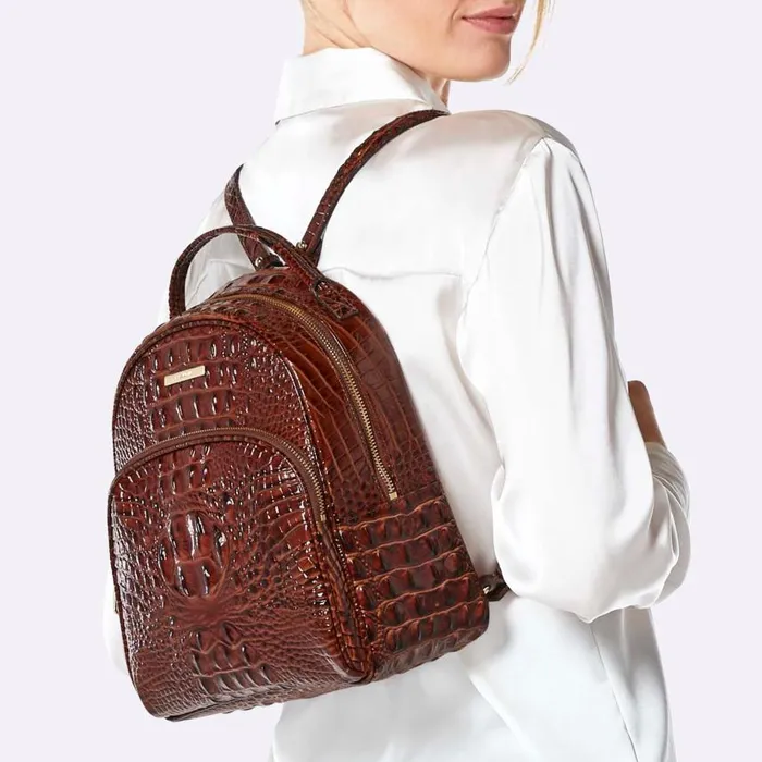 Women Brahmin Backpacks Chelcy Fairest Grey Melbourne