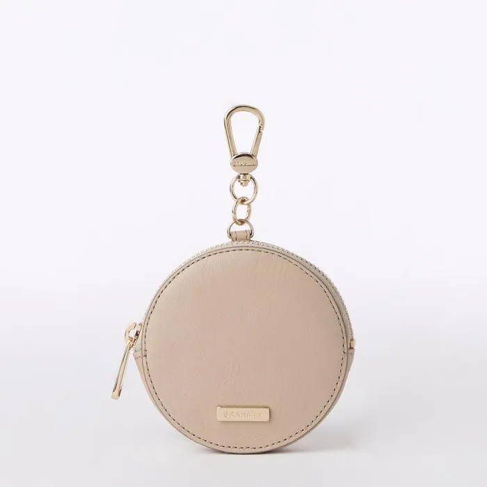 Women Brahmin Clip Ons and Keychains Circle Coin Purse Brindle Moonstone