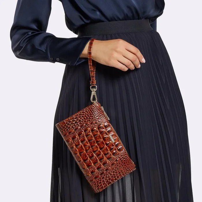 Women Brahmin Cosmetic Cases and Travel Daisy Cognac Topsail