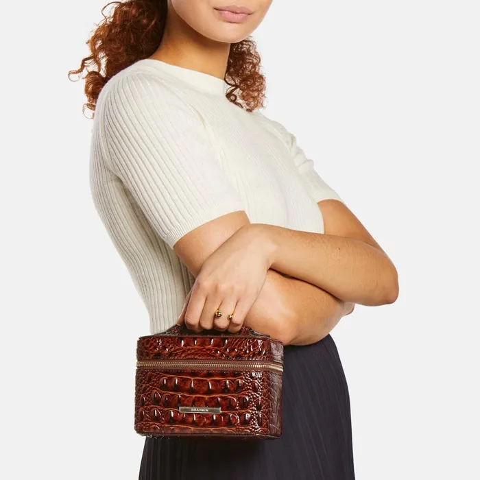 Women Brahmin Cosmetic Cases and Travel Small Charmaine Passion Purple Melbourne