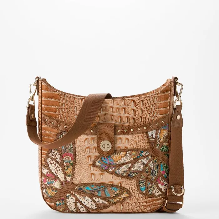 Women Brahmin Crossbodies Leia Honey Brown Gala