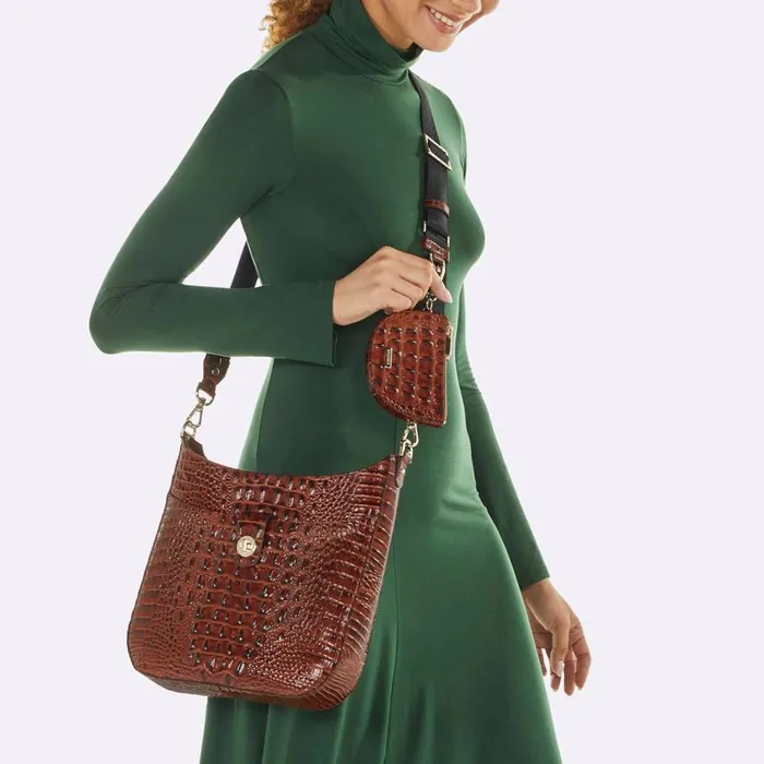 Women Brahmin Crossbodies Leia Honey Brown Gala