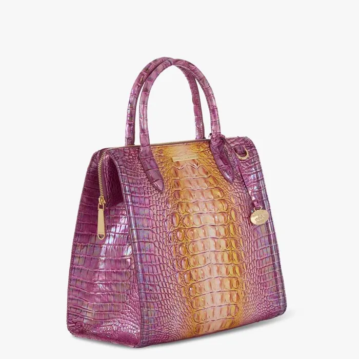Women Brahmin Satchels Caroline Grapefruit Ombre Melbourne