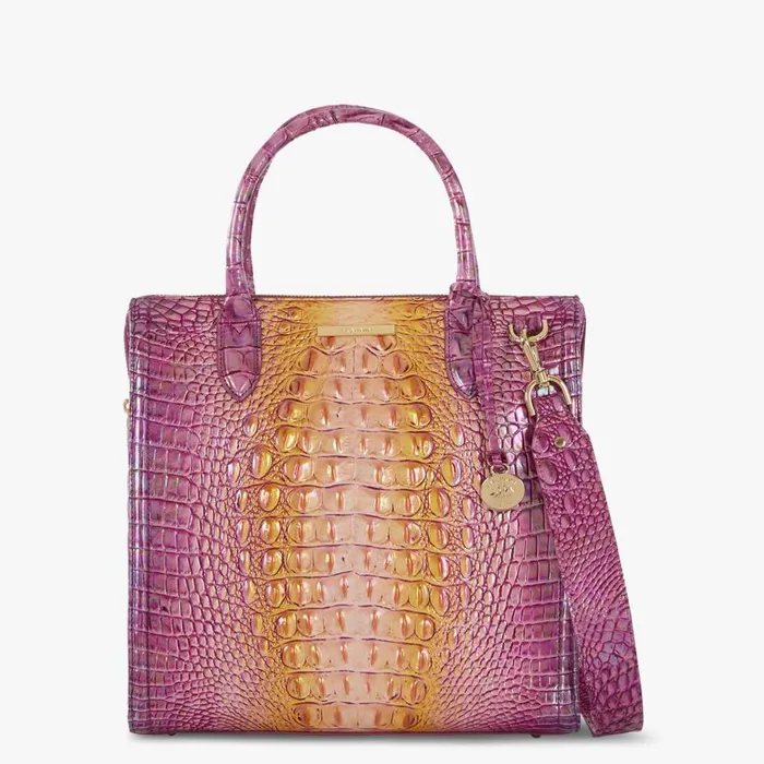 Women Brahmin Satchels Caroline Grapefruit Ombre Melbourne