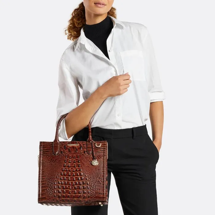 Women Brahmin Satchels Caroline Grapefruit Ombre Melbourne