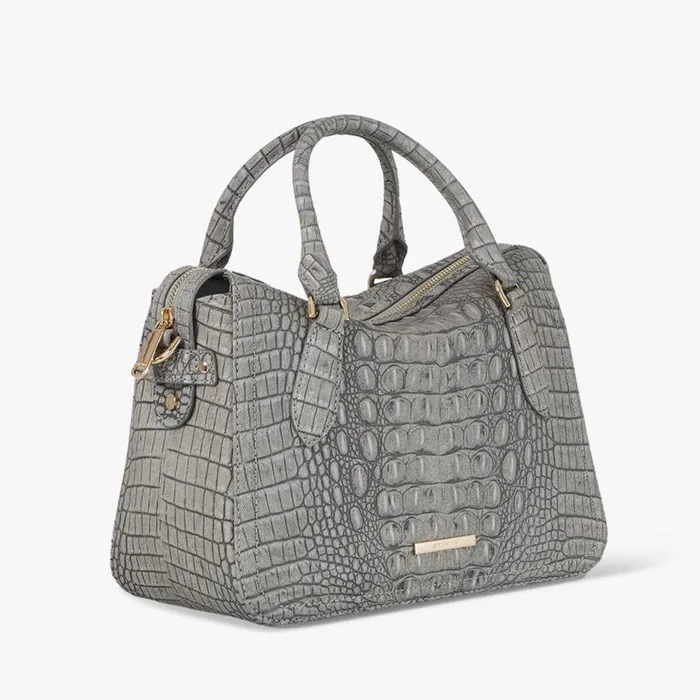 Women Brahmin Satchels Micaela Fairest Grey Tetra