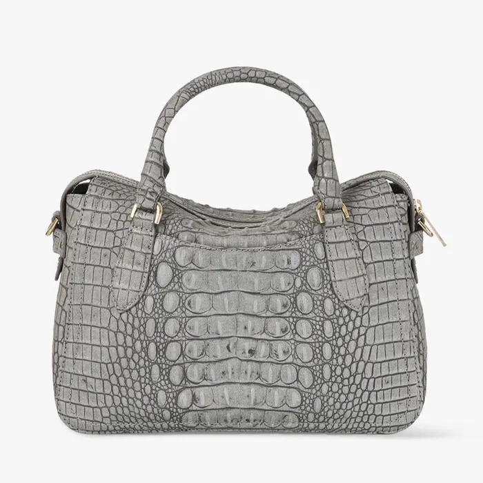 Women Brahmin Satchels Micaela Fairest Grey Tetra