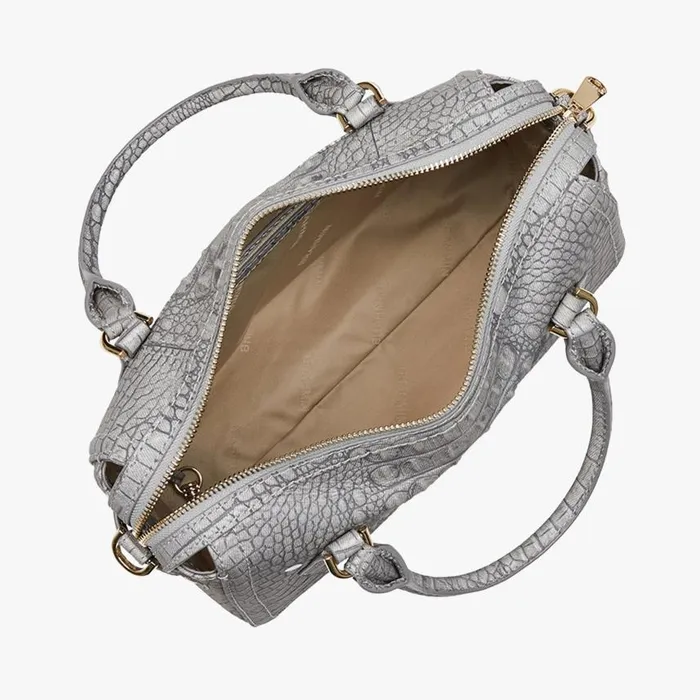 Women Brahmin Satchels Micaela Fairest Grey Tetra