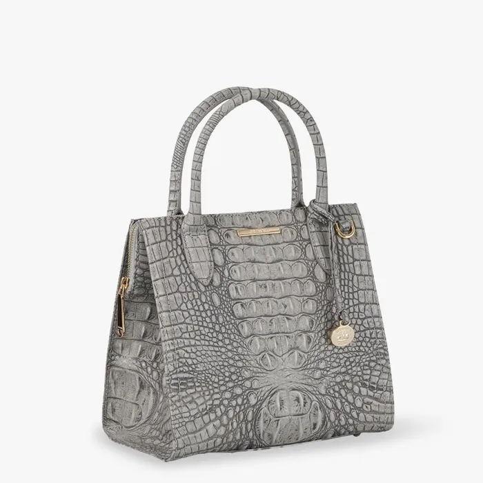 Women Brahmin Satchels Small Caroline Fairest Grey Tetra