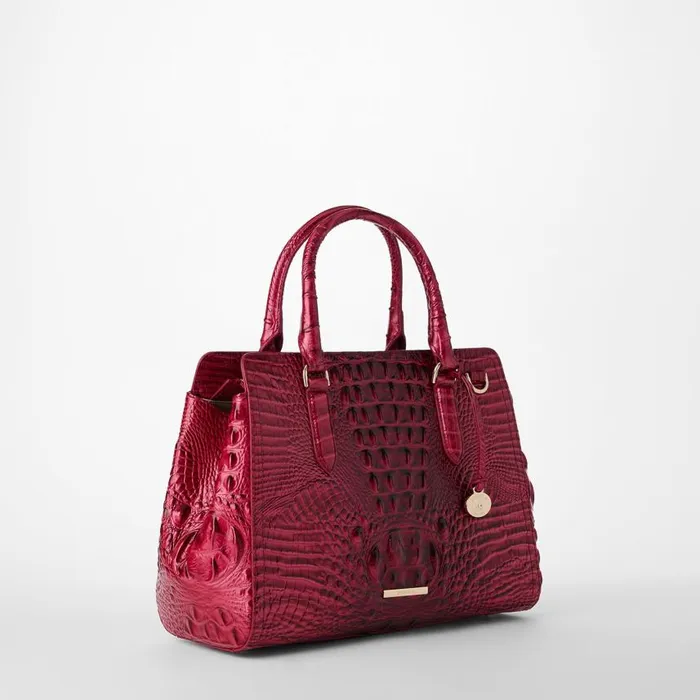 Women Brahmin Satchels Small Finley Merlot Ombre Melbourne