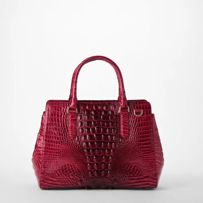 Women Brahmin Satchels Small Finley Merlot Ombre Melbourne