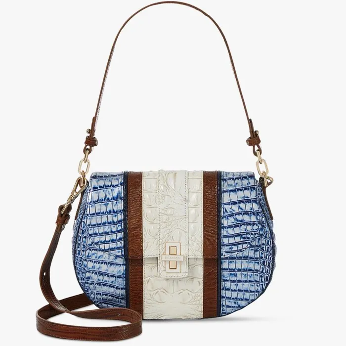 Women Brahmin Shoulder Bags Cynthia Coastal Blue Odysea