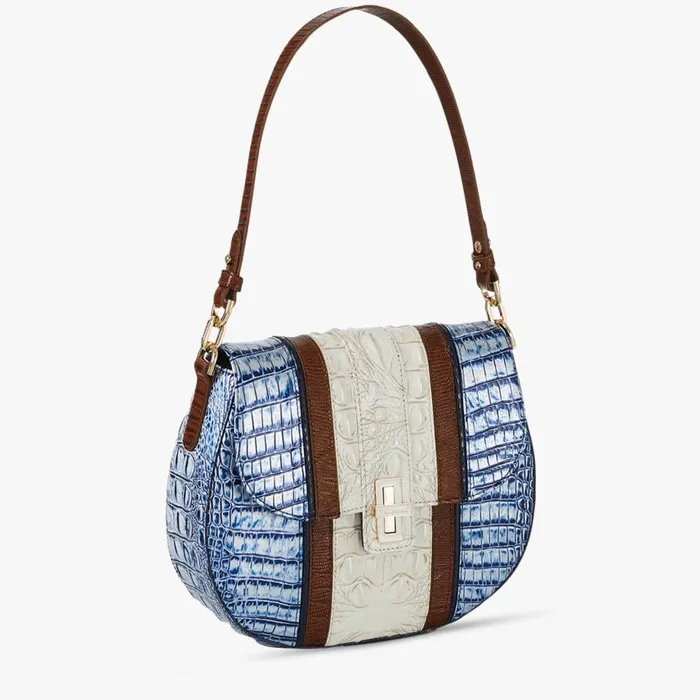 Women Brahmin Shoulder Bags Cynthia Coastal Blue Odysea