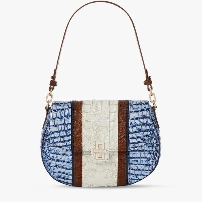 Women Brahmin Shoulder Bags Cynthia Coastal Blue Odysea