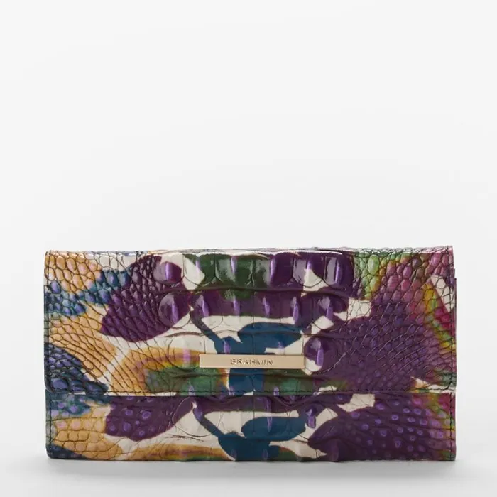 Women Brahmin Wallets and Wristlets Cordelia Wallet Wildflower Melbourne