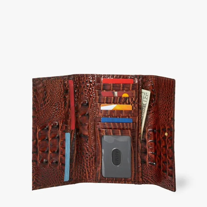 Women Brahmin Wallets and Wristlets Cordelia Wallet Wildflower Melbourne