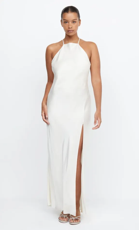 Women Brides Bec Bridge ADORE HALTER MAXI DRESS Cream