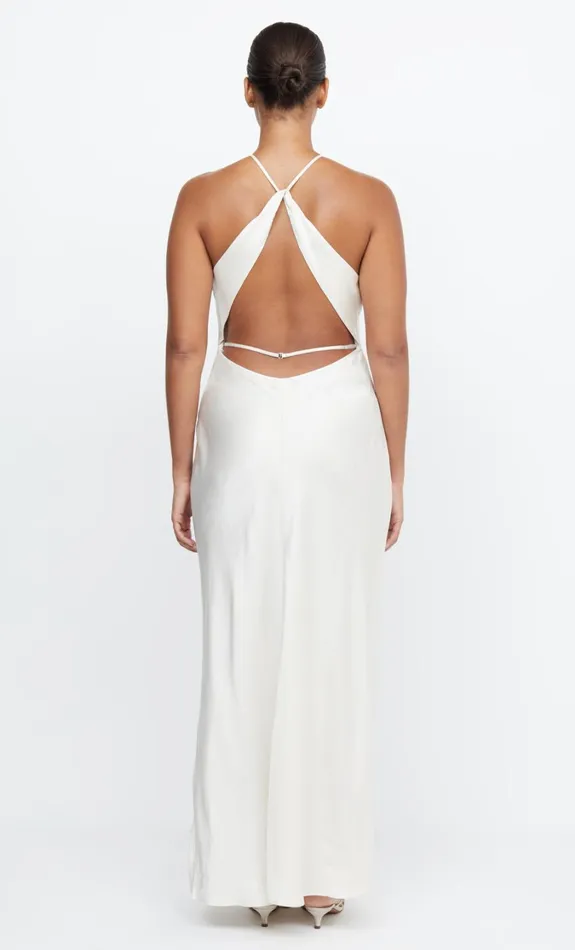 Women Brides Bec Bridge ADORE HALTER MAXI DRESS Cream