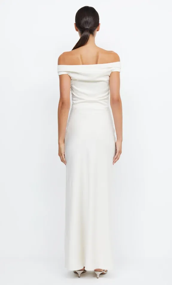 Women Brides Bec Bridge ETERNITY OFF SHOULDER MAXI Cream