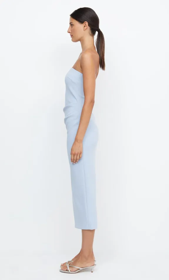 Women Bridesmaids Bec Bridge BE MINE STRAPLESS MIDI DRESS Dusty Blue